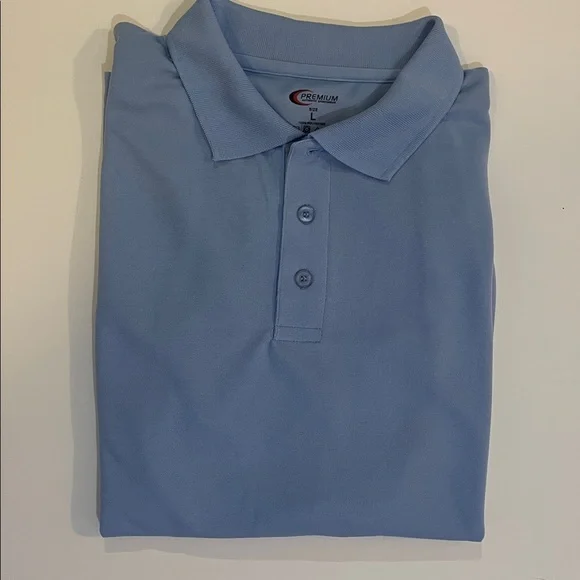 Classic Men's Light Blue Polo Shirt size L - Picture 4 of 4